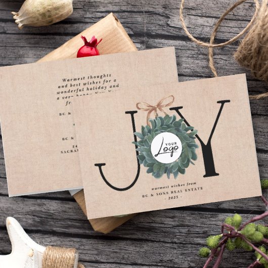 Joy Business Kerstmis | Logo ondernemingen Feestdagenkaart