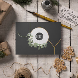 Joy Business Logo Prettige feestdagen Geen fotovak Feestdagenkaart