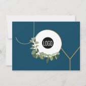 Joy Business Prettige feestdagen Blue Feestdagenkaart (Voorkant)