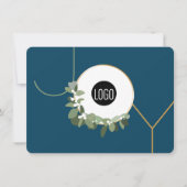 Joy Business Prettige feestdagen Blue Feestdagenkaart (Voorkant)