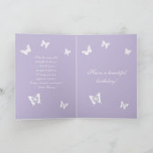 Joy Butterflies Happy Birthday Irish Blesscard Kaart (Binnen)
