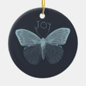 Joy Butterfly Keramisch Ornament (Voorkant)