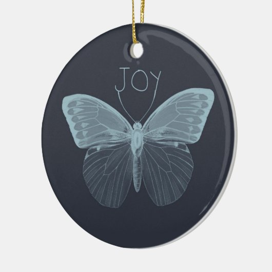 Joy Butterfly Keramisch Ornament (Links)