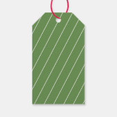 Joy Calligrafie I Waterverf Kerstmis Groenen Cadeaulabel (Achterkant)