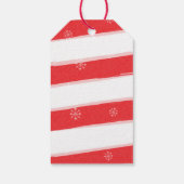 JOY Candy Cane Stripes met kerstrood groen Cadeaulabel (Achterkant)