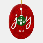 JOY Chiropractic/Chiropractor Oval Ornament (Voorkant)