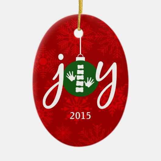 JOY Chiropractic/Chiropractor Oval Ornament (Voorkant)