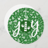 JOY Chiropractic Flat Holiday kerstkaarten Feestdagenkaart (Voorkant / Achterkant)