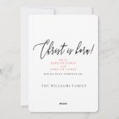 Joy Christ is Born Foto Kerstmis Vakantie Kaart (Achterkant)