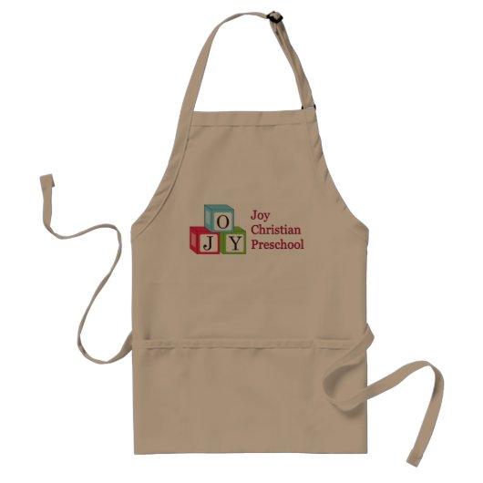 Joy Christelijk Preschool Apron voor leraren! Standaard Schort (Voorkant)