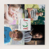 Joy Christmas 4 Fotocollage Familie Afbeeldingen Legpuzzel (Horizontaal)