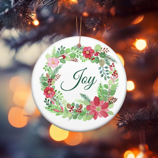 Joy Christmas Advent Ornament