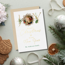 JOY Christmas Baby Foto Tropisch Alfabet