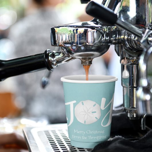 Joy Christmas Beach Party Custom Papieren Bekers