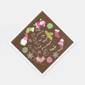 Joy Christmas Brown Servet (Hoek)