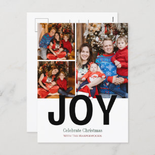 Joy Christmas feestdagen Moderne Typografie 3 Foto