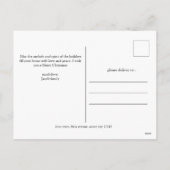 Joy Christmas feestdagen Moderne Typografie 3 Foto (Achterkant)