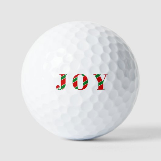 JOY Christmas / Festive Holiday Golf Gift Golfballen (Voorkant)