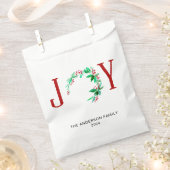 Joy Christmas Gepersonaliseerde Vakantie Waterverf Bedankzakje (Geknipt)