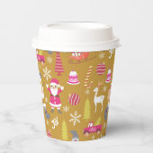 Joy Christmas Gold Papieren Bekers (Voorkant)