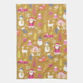 Joy Christmas Gold Theedoek (Verticaal)