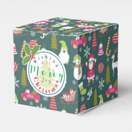 Joy Christmas Green Bedankdoosjes