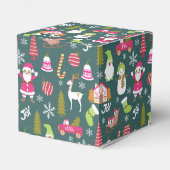 Joy Christmas Green Bedankdoosjes (Achterkant)