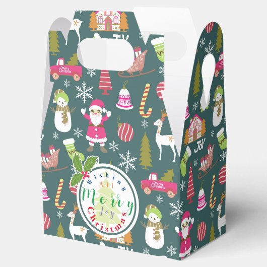 Joy Christmas Green Bedankdoosjes (Geopend)