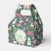 Joy Christmas Green Bedankdoosjes (Voorkant Zijde)