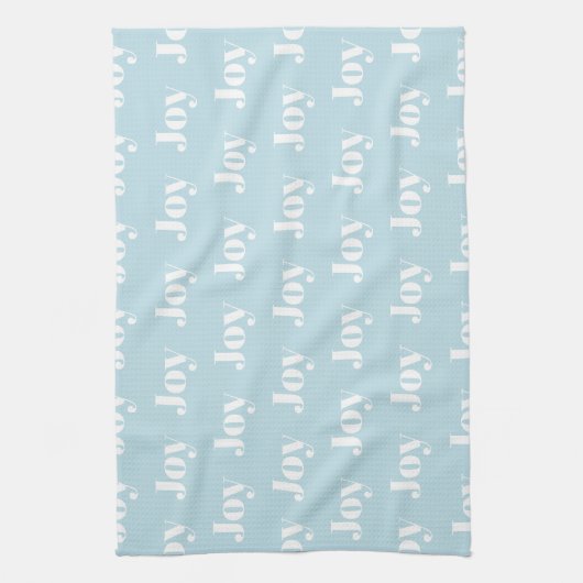 Joy Christmas Kitchen Towels Blue Theedoek (Verticaal)