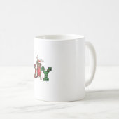 Joy Christmas Lights Chesapeake Bay Retriever Dog Koffiemok (Voorkant rechts)