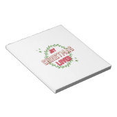 Joy Christmas Lover Notitieblok (Schuin)