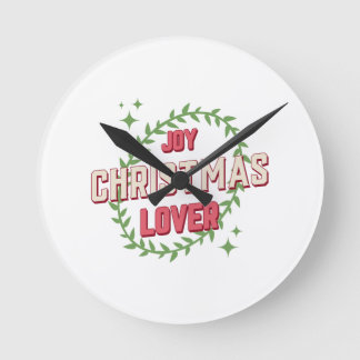 Joy Christmas Lover Ronde Klok