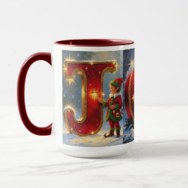 JOY Christmas Mug – 15 oz Festive Mug Mok