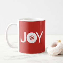 Joy Christmas Red Coffee Mok