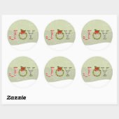 Joy-Christmas Ronde Sticker (Vel)