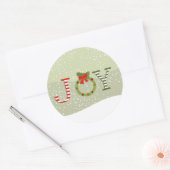 Joy-Christmas Ronde Sticker (Envelop)