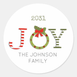 Joy-Christmas Ronde Sticker