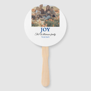 Joy Christmas voeg familienaam toe foto vakantie c Handwaaier