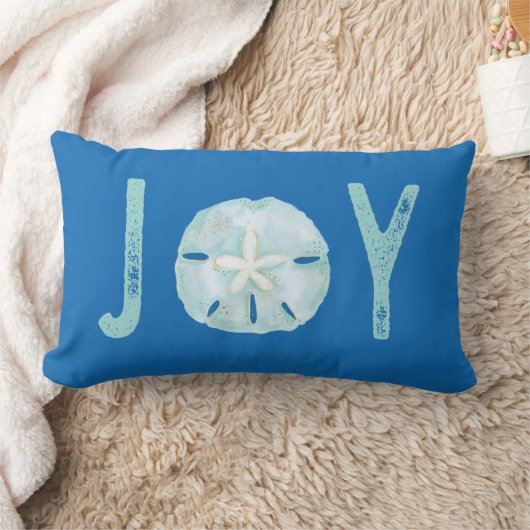 Joy Coastal Ocean Blauwgroen Waterverf Sand Dollar Kussen (Deken)
