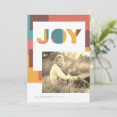 Joy Color Blocks Feestdagenkaart (Staand voorkant)
