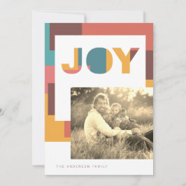 Joy Color Blocks Feestdagenkaart