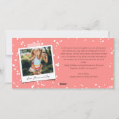 JOY Colorful Spring Flowers Kerstmis Moderne Foto Feestdagenkaart (Achterkant)