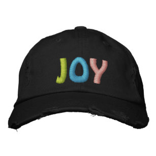JOY Colorful Word-ontwerp Geborduurde Pet