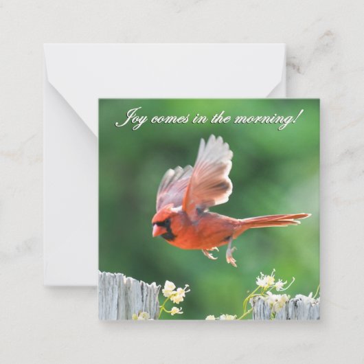 Joy Comes in the Morning Notecard Notitiekaartje (Voorkant)