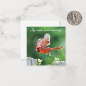 Joy Comes in the Morning Notecard Notitiekaartje (Voorkant / Achterkant in situ)