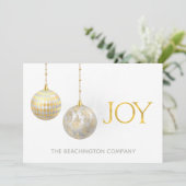 *~* JOY Corporate Business Kantoor Holiday Card (Staand voorkant)