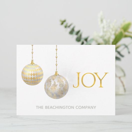 *~* JOY Corporate Business Kantoor Holiday Card (Staand voorkant)