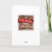 Joy country kerstkaart met je eigen foto feestdagen kaart (Achterkant)