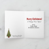 Joy country kerstkaart met je eigen foto feestdagen kaart (Binnen)